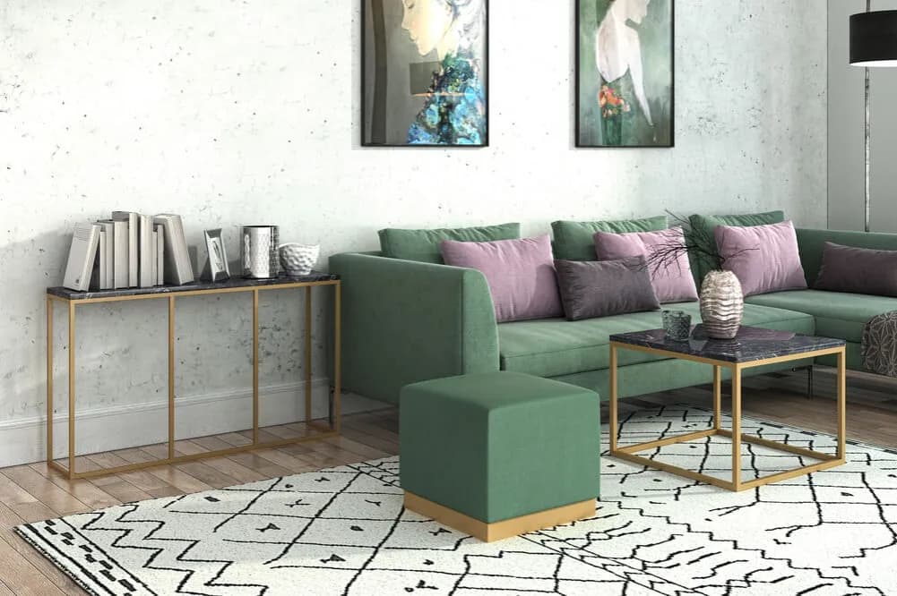 Jakie dodatki do zielonej sofy w salonie? 10 stylowych pomysłów